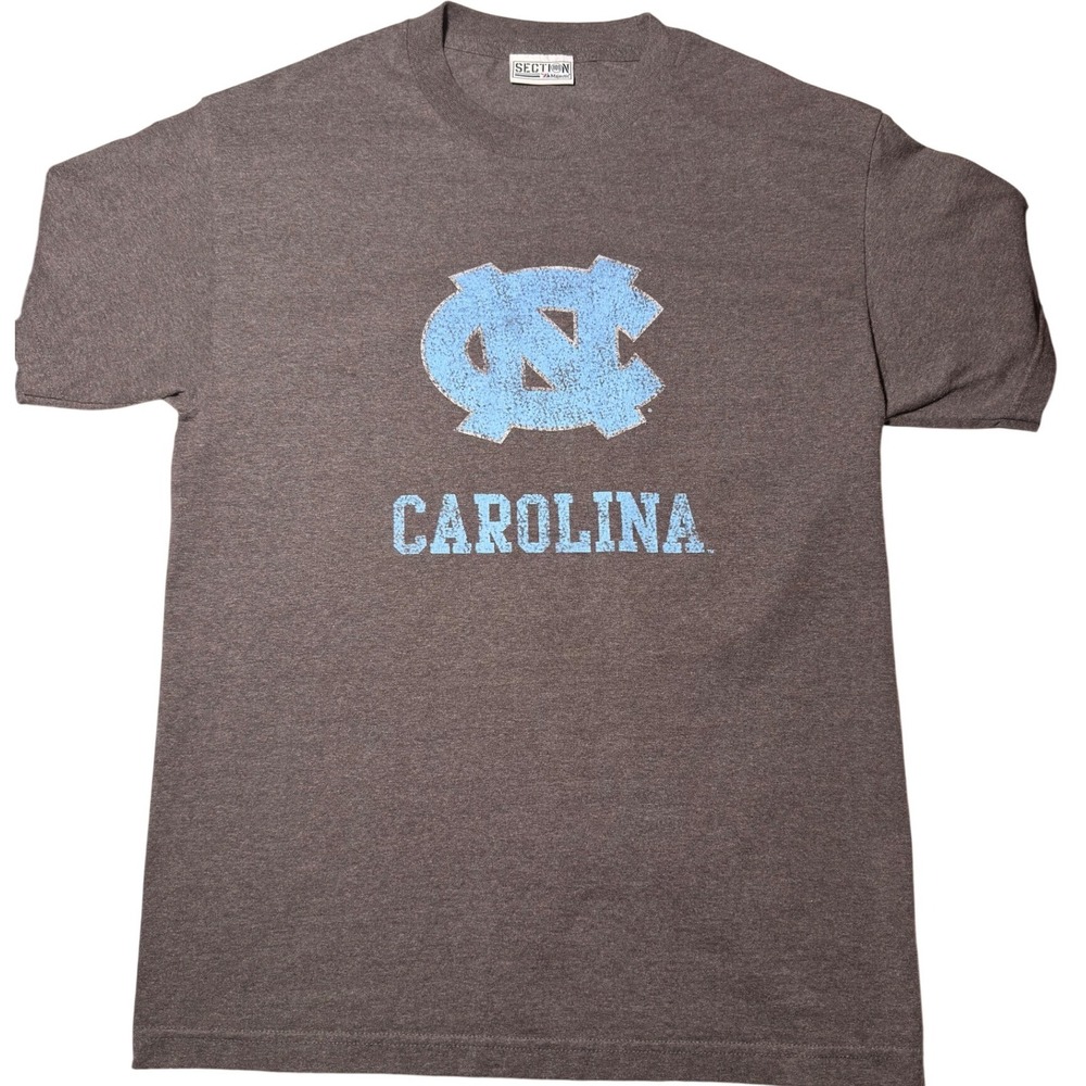 Majestic Section 101 North Carolina Tar Heels T-Shirt Brown Heather Mens Large